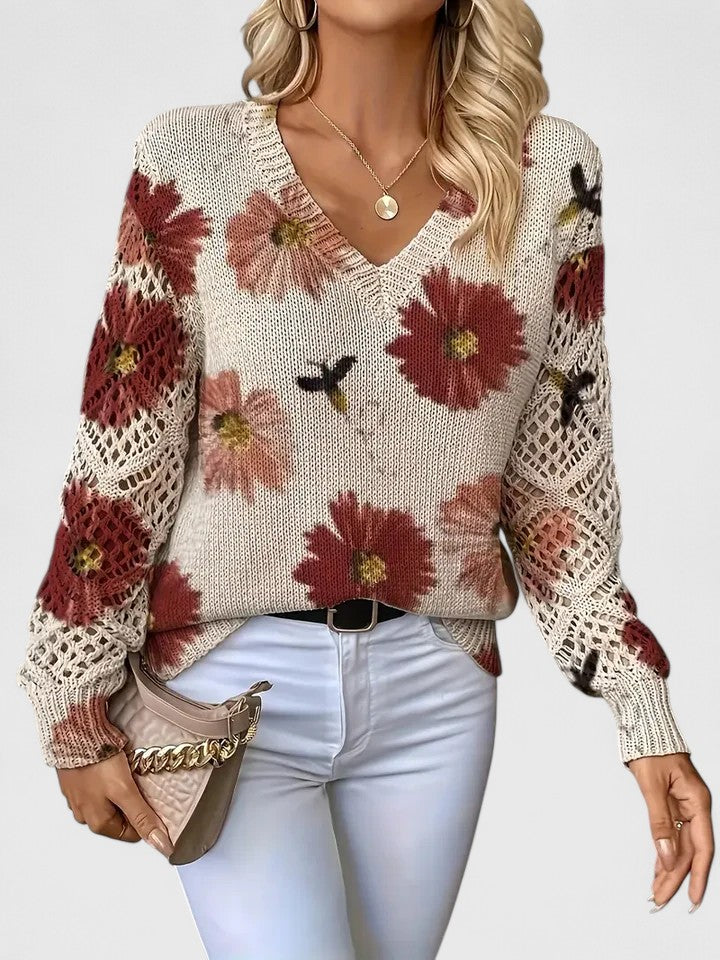 Kaiti | Elegante Maglione Floreale