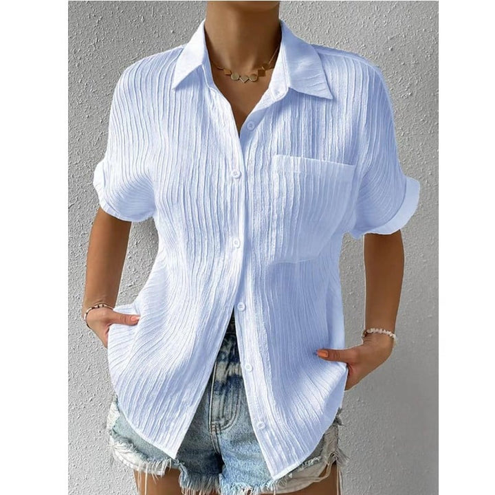 ZAHRINA E CLASSICA BLOUSE CON COLLO