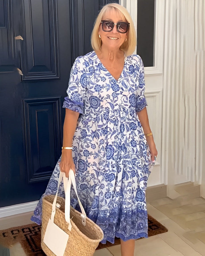 Aminta – Abito Midi Boho Stampato