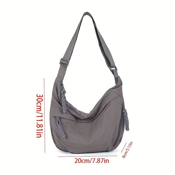 Borsa a Tracolla Elegante in Nylon da Donna
