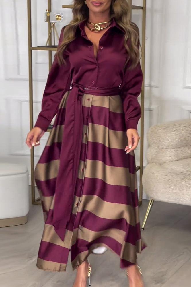 Emma - Abito Elegante a Righe