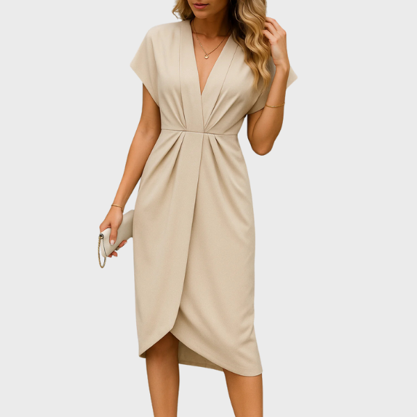 Ella | Abito Midi Avvolgente Luxe