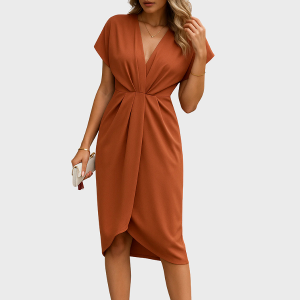 Ella | Abito Midi Avvolgente Luxe