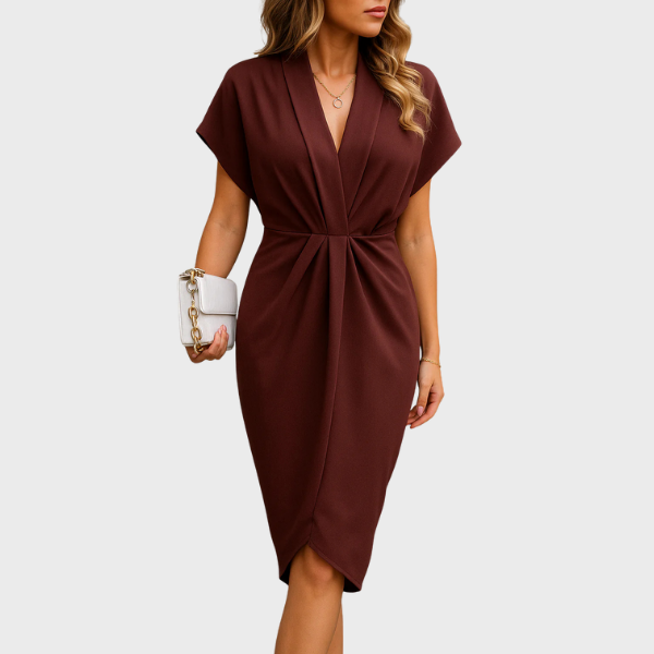 Ella | Abito Midi Avvolgente Luxe