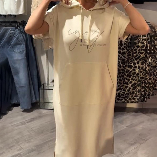 Saskia™ | Abito con Cappuccio Casual