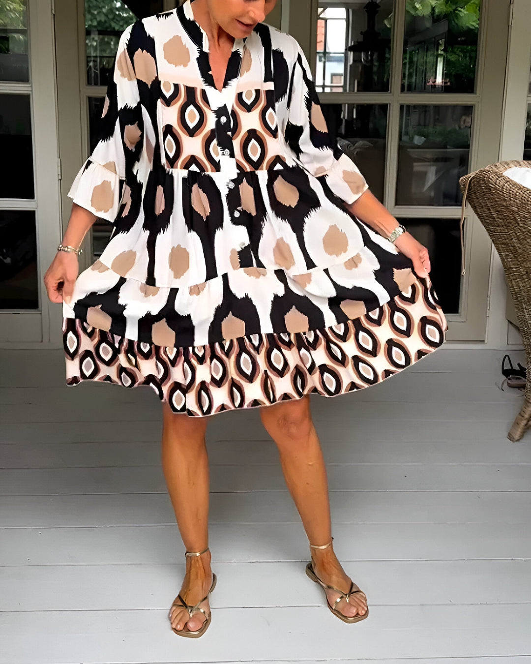Mia | Vestito Midi con Bottoni