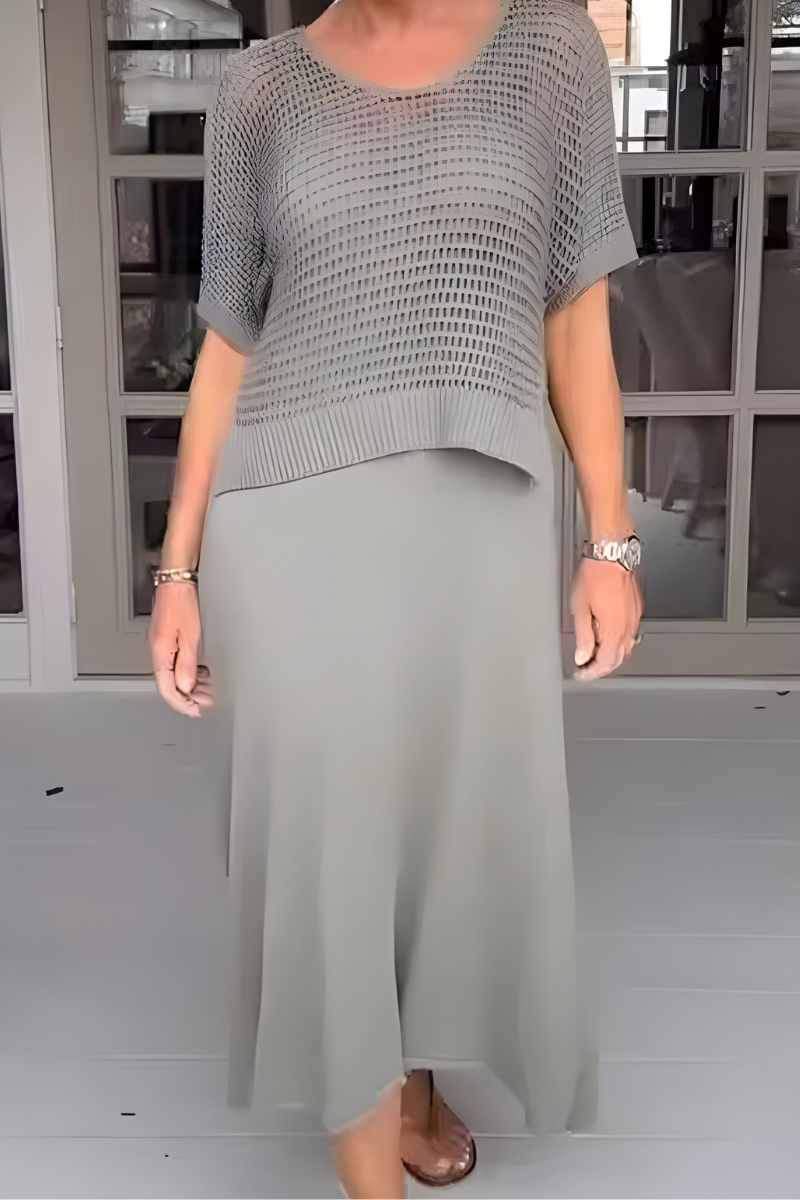 NORMA - Vestito estivo con top in maglia