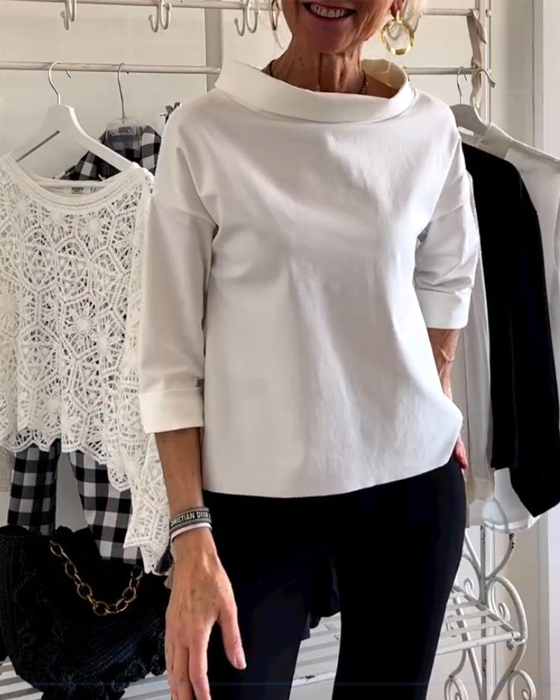 WIEBKE I BLUSA COMODA A MANICA 3/4
