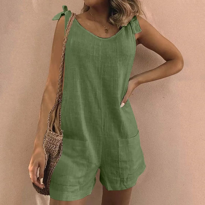 Maia | Tuta con Spalline a Fiocco e Tasche