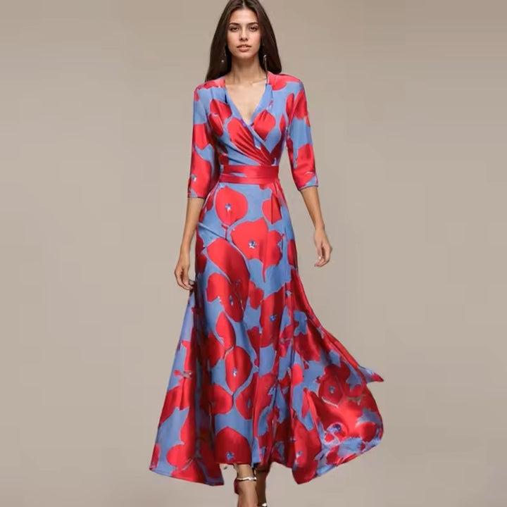 Axelle - Abito lungo elegante a fiori