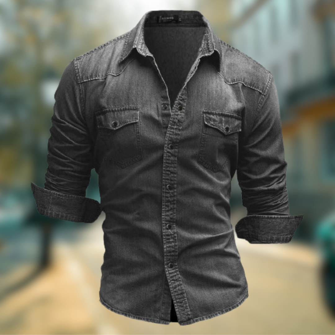 FALCO | CAMICIA DA UOMO DENIM ARTIGIANALE