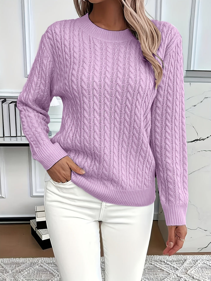 Antonella - Maglione Casual a Girocollo Comodo