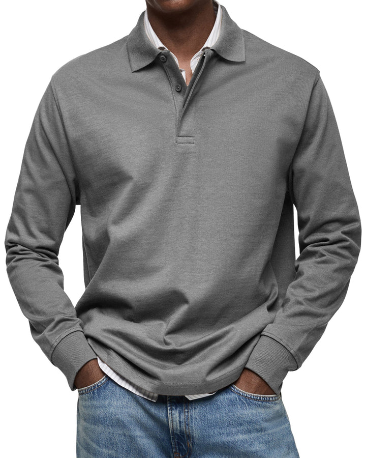 ALESSANDRO | POLO CASUAL A MANICHE LUNGHE DI QUALITA' PREMIUM