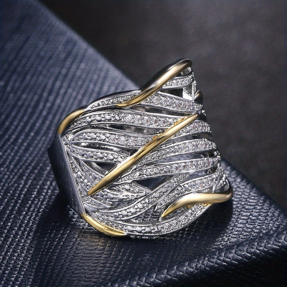Anello Torciglione Multistrato Elegante