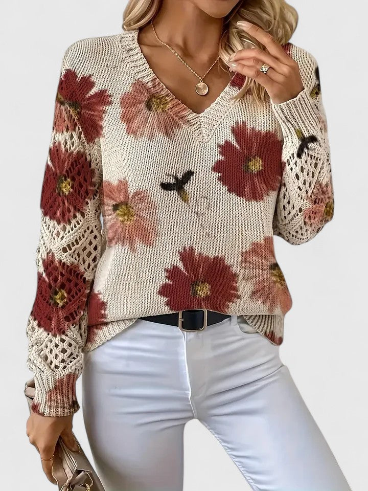 Kaiti | Elegante Maglione Floreale