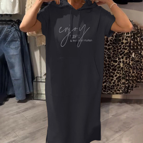 Saskia™ | Abito con Cappuccio Casual