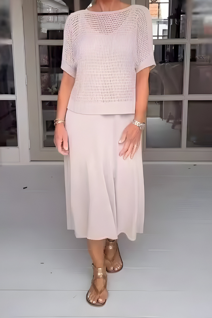 NORMA - Vestito estivo con top in maglia