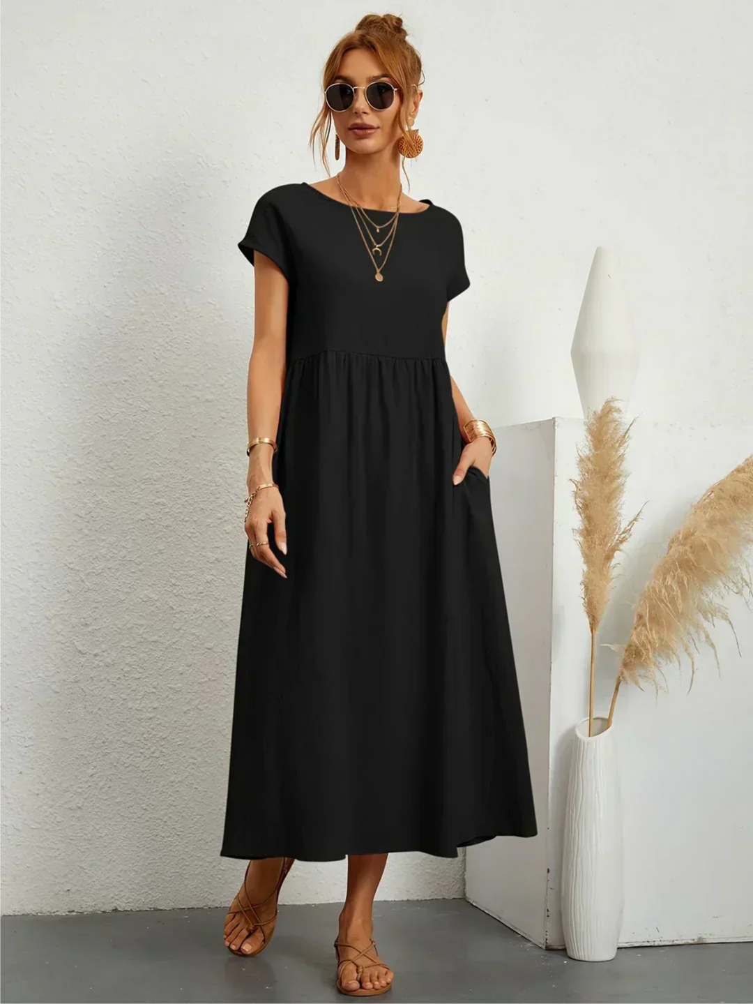 Marianne - Abito elegante con scollo rotondo