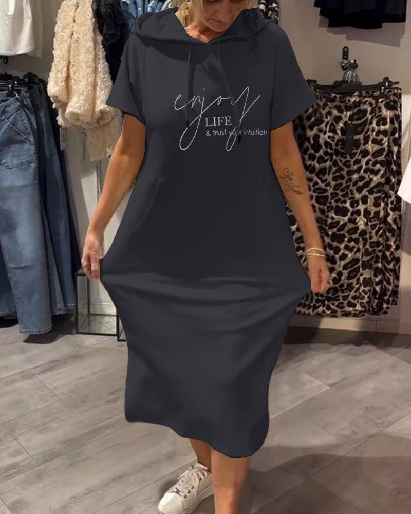Saskia™ | Abito con Cappuccio Casual