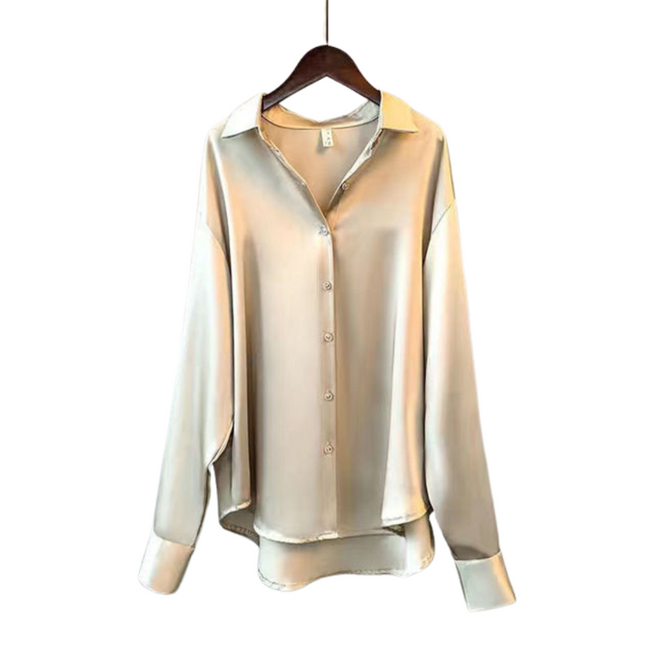 EDEN I CAMICIA IN SATIN A MANICA LUNGA