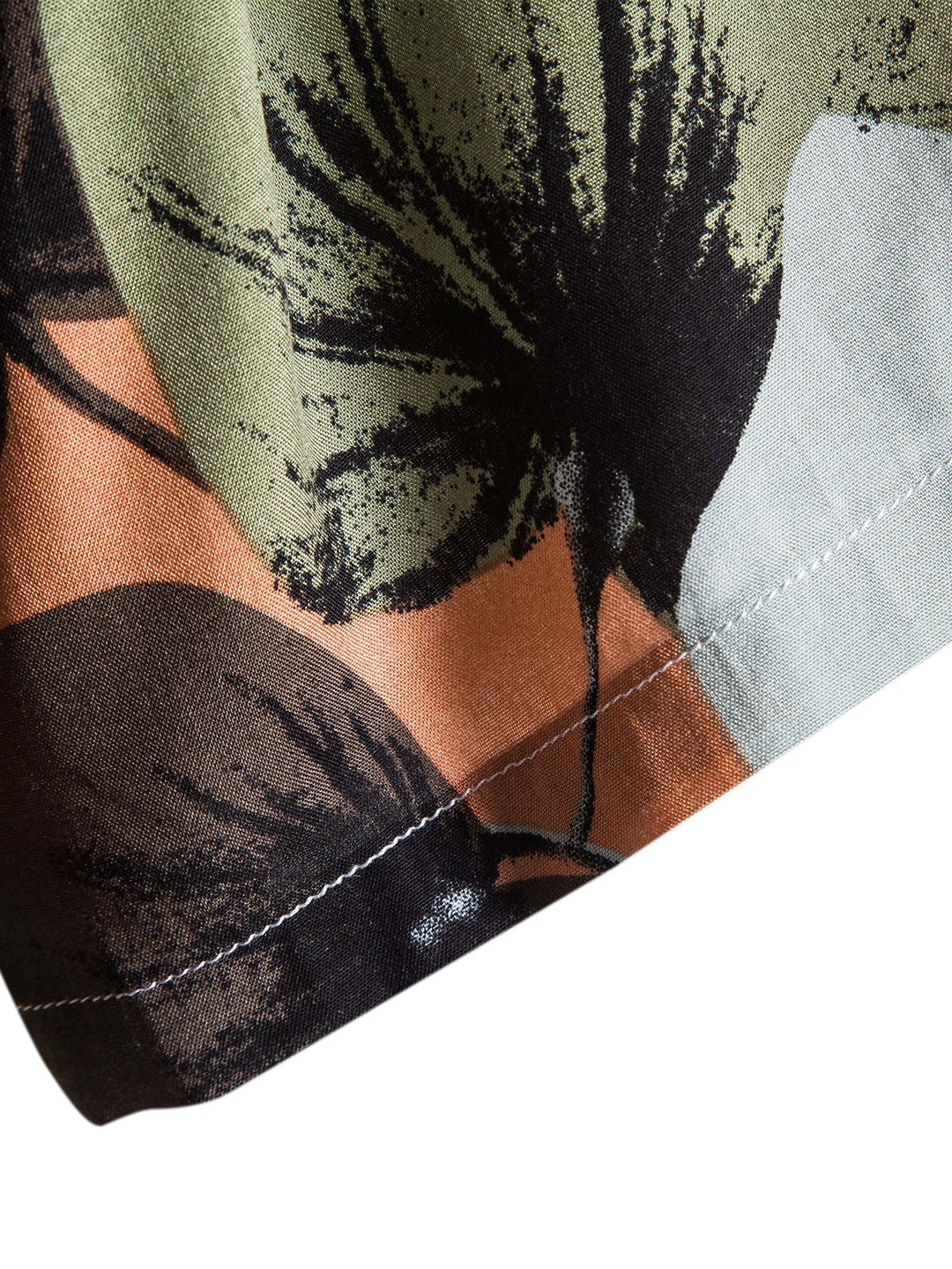 Jobe | Camicia con Stampa Tropicale e Pantaloni Corti in Cotone Testurizzato da 5"