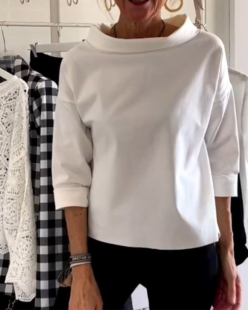 WIEBKE I BLUSA COMODA A MANICA 3/4