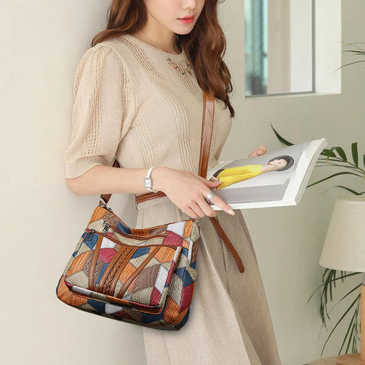 Borsa a Spalla Patchwork Fern