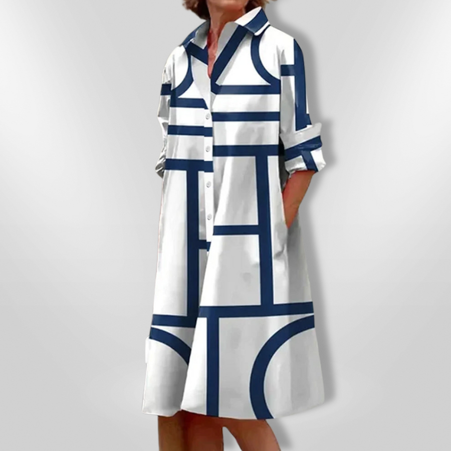 LYNNA – Vestito midi con bottoni e tasche
