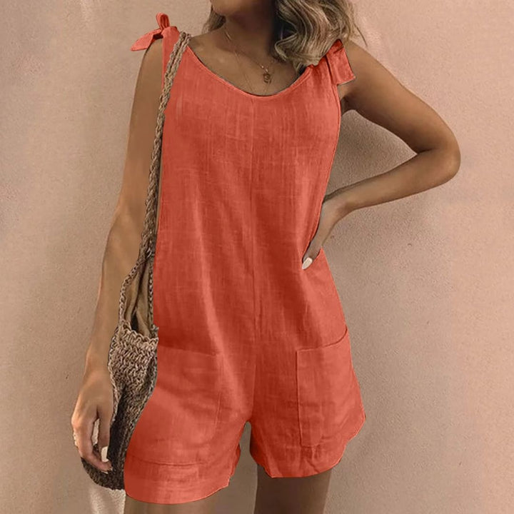 Maia | Tuta con Spalline a Fiocco e Tasche