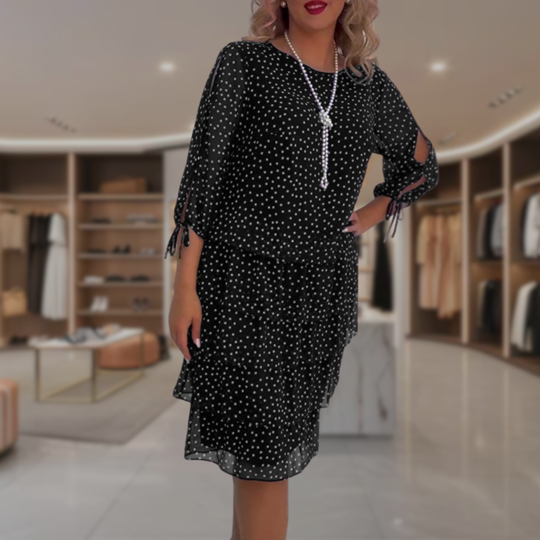 Aleni | Abito Elegante a Pois