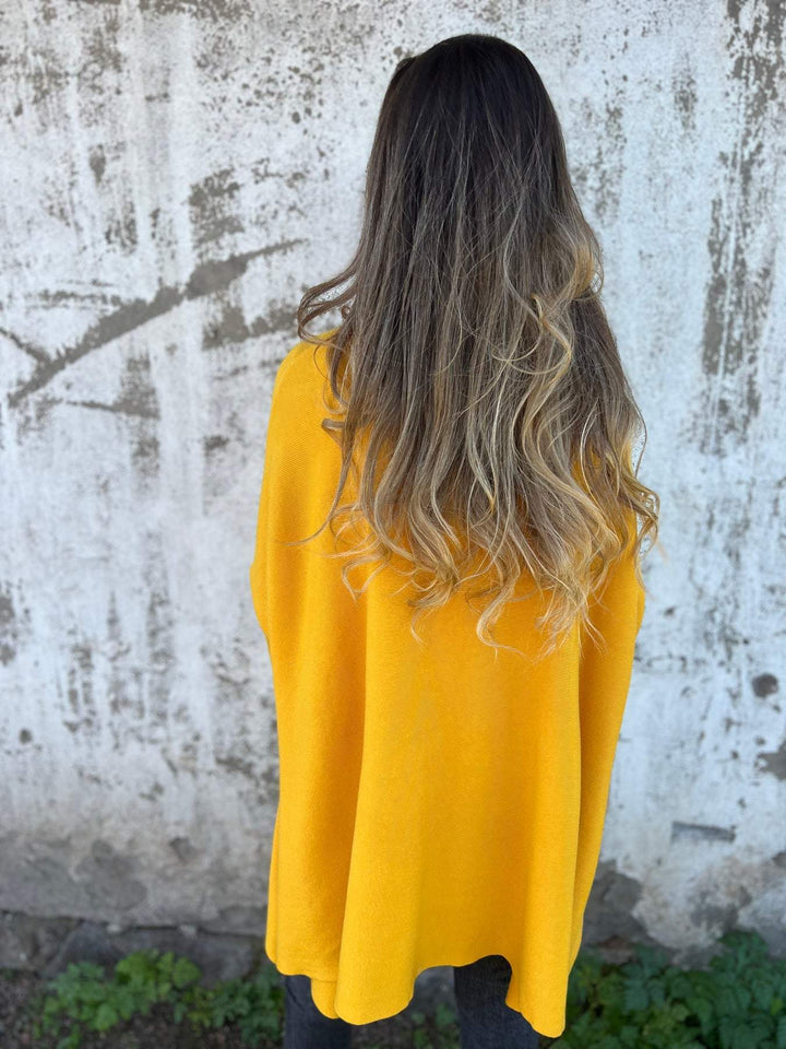 Céline | Maglione Oversize con Collo a V Morbido