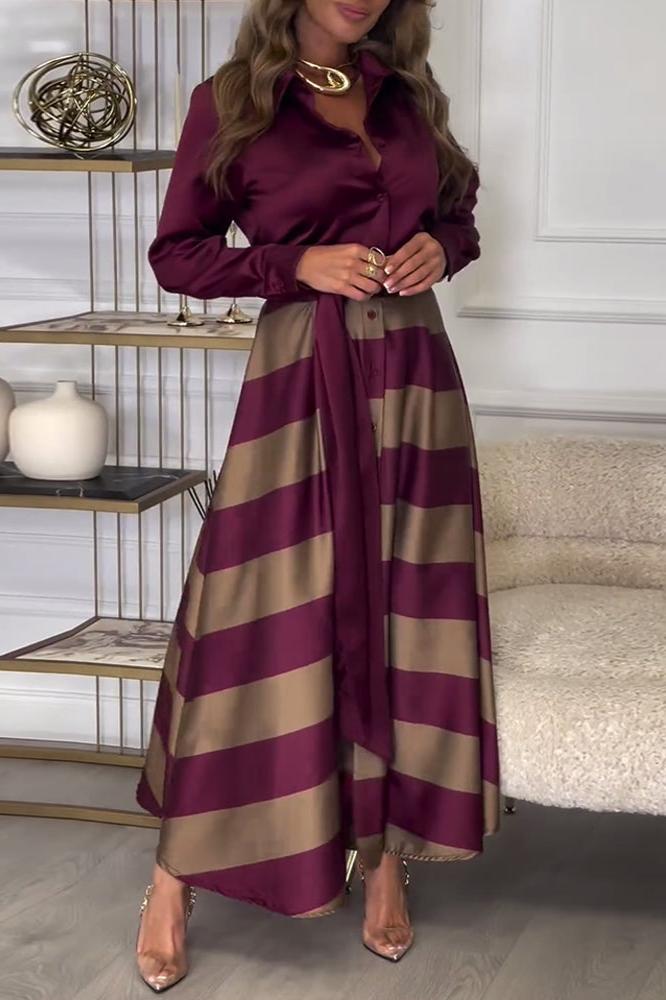 Emma - Abito Elegante a Righe