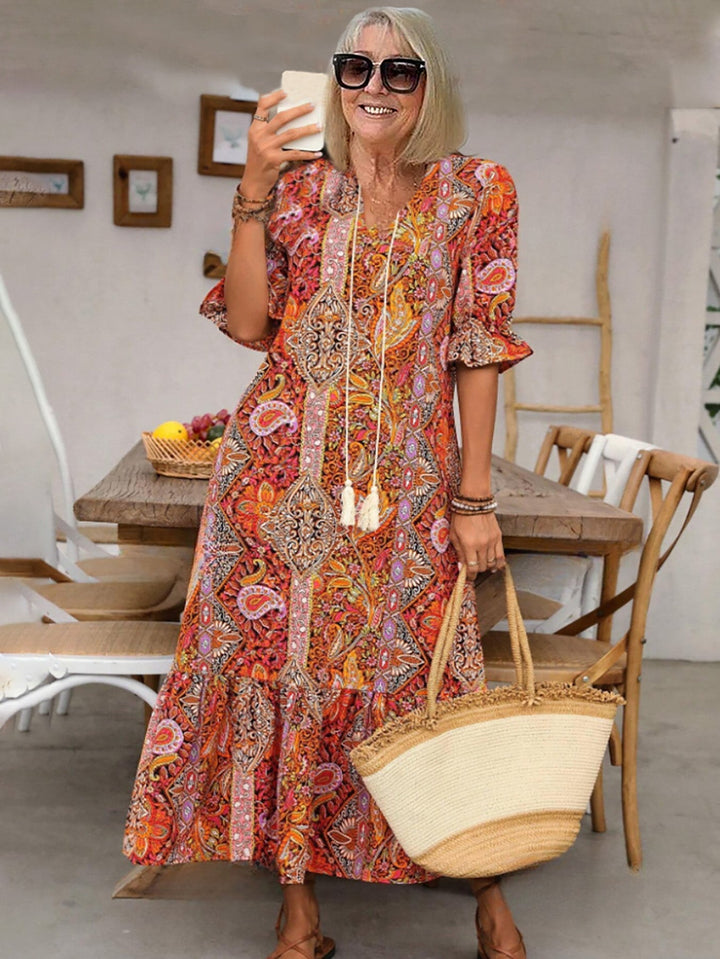 Ailsa – Abito Midi Boho Stampato