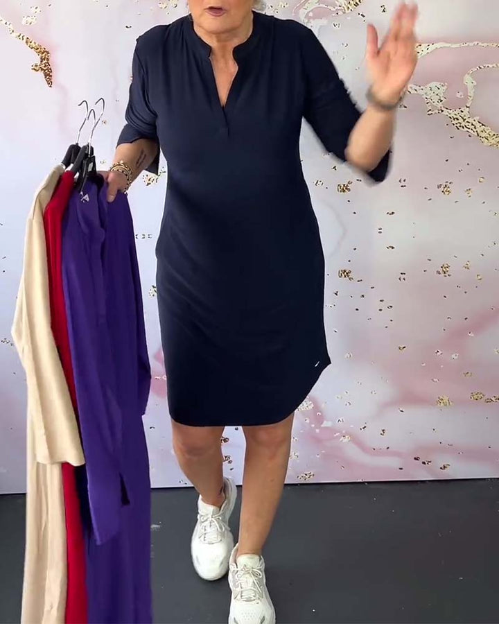 LUCIA | ABITO ELEGANTE CON SCOLLO A V FEMMINILE
