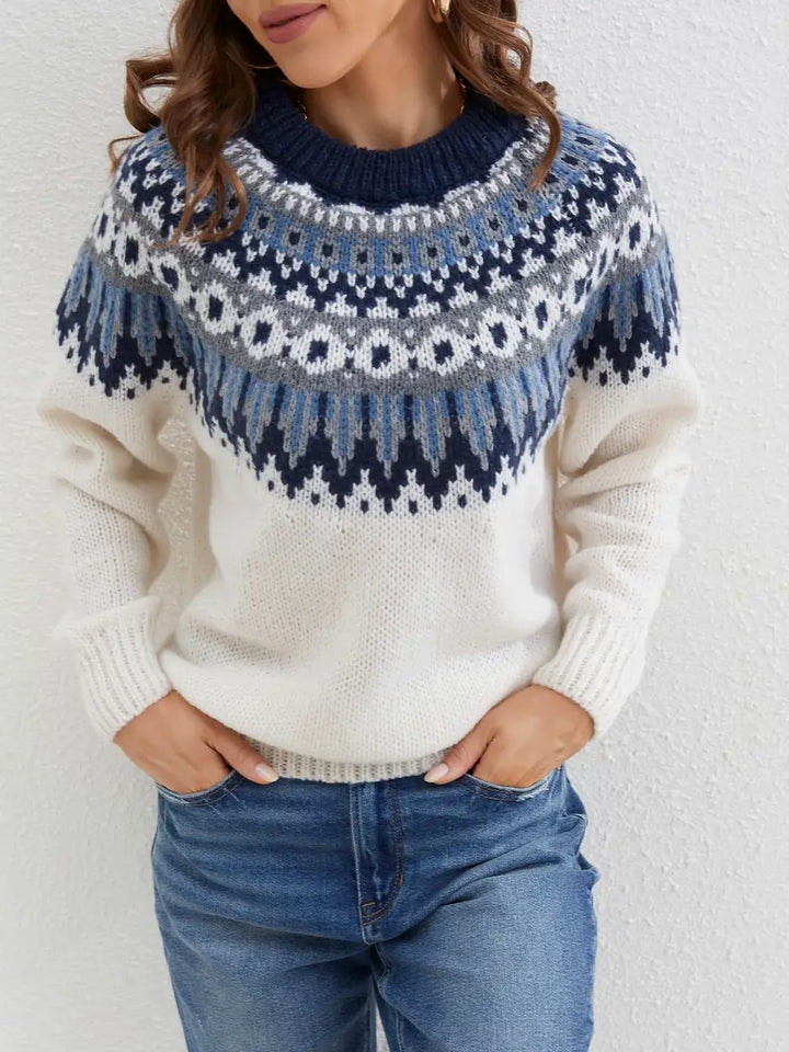 Maglione alla moda da donna con motivo