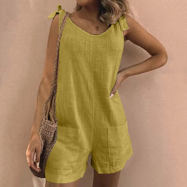 Maia | Tuta con Spalline a Fiocco e Tasche