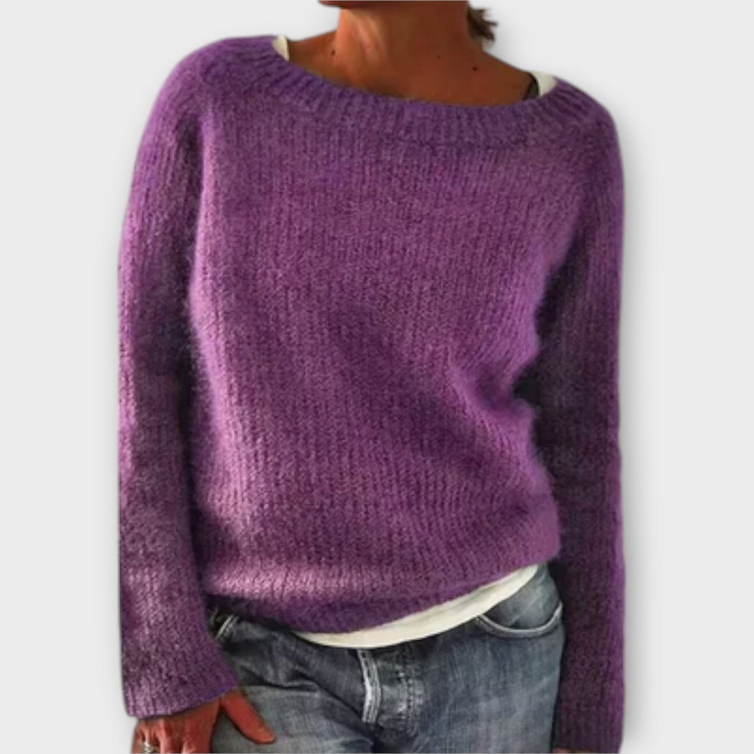 Josu – Maglione a Maglia in Tinta Unita