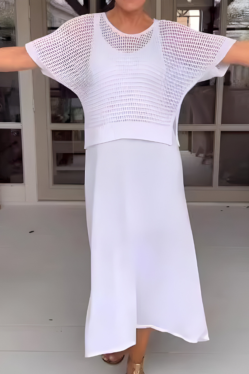 NORMA - Vestito estivo con top in maglia