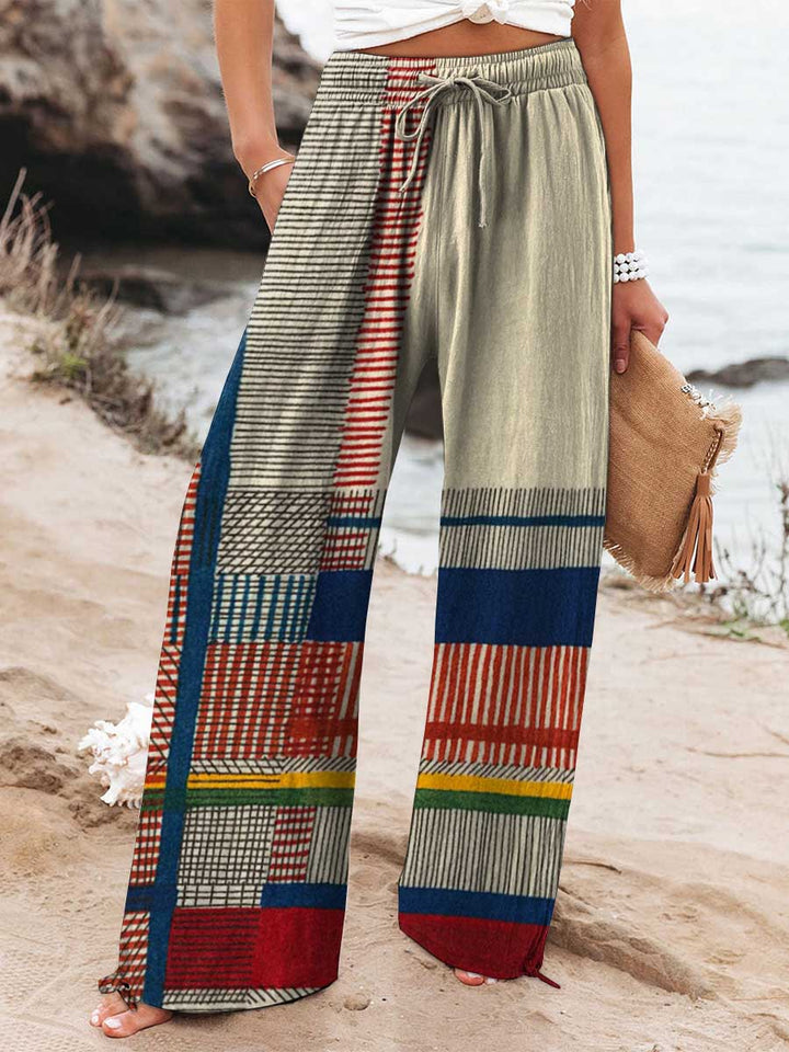 Olivia | Pantaloni Strisce Fantasiosi