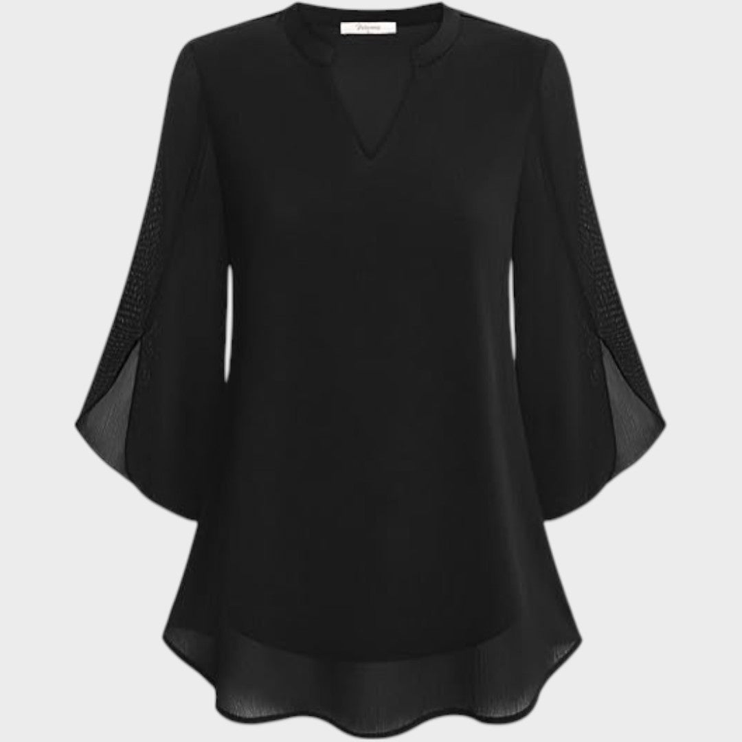 Lyanna – Blusa Fluida con Maniche a Spacco