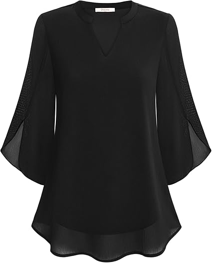 Petra – Blusa in Chiffon Svasata