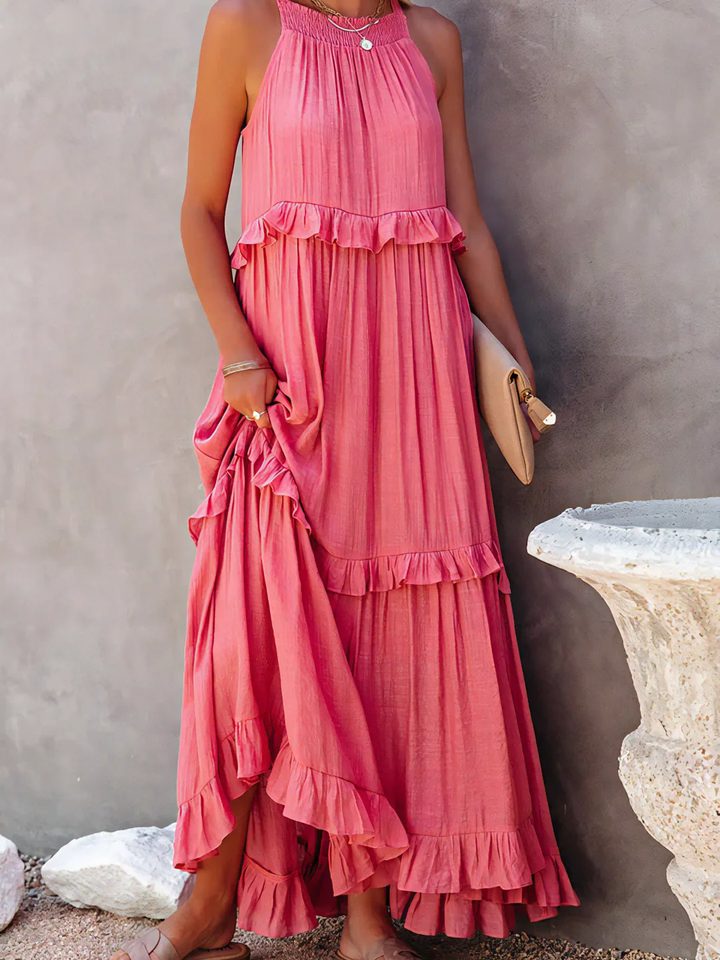 Elsie | Abito Maxi con Volant