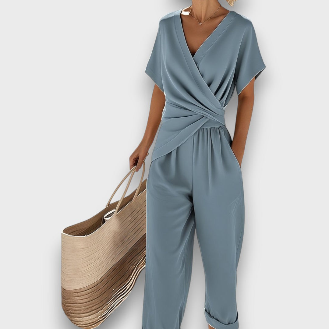 Celira – Jumpsuit estivo con effetto incrociato