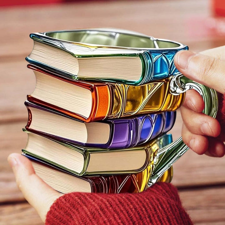 Tazza 3D Felicità della Lettura fatta a mano – Originale