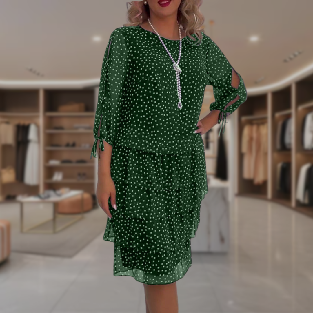 Aleni | Abito Elegante a Pois