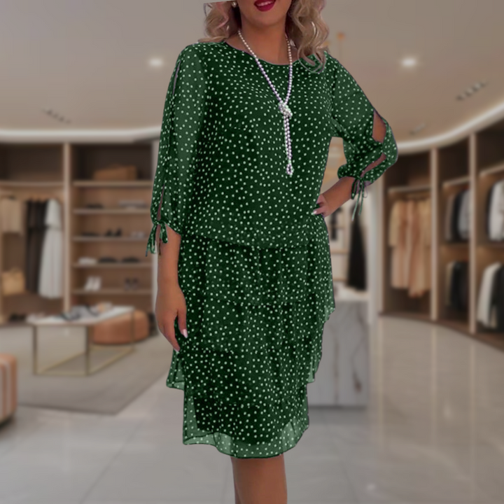 Aleni | Abito Elegante a Pois