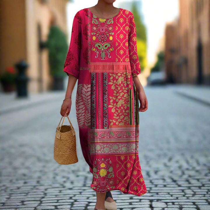 Marlene – Abito Maxy Boho a vestibilità ampia
