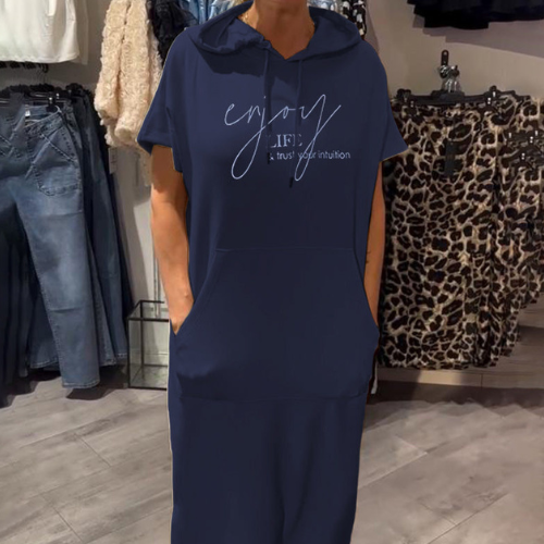 Saskia™ | Abito con Cappuccio Casual