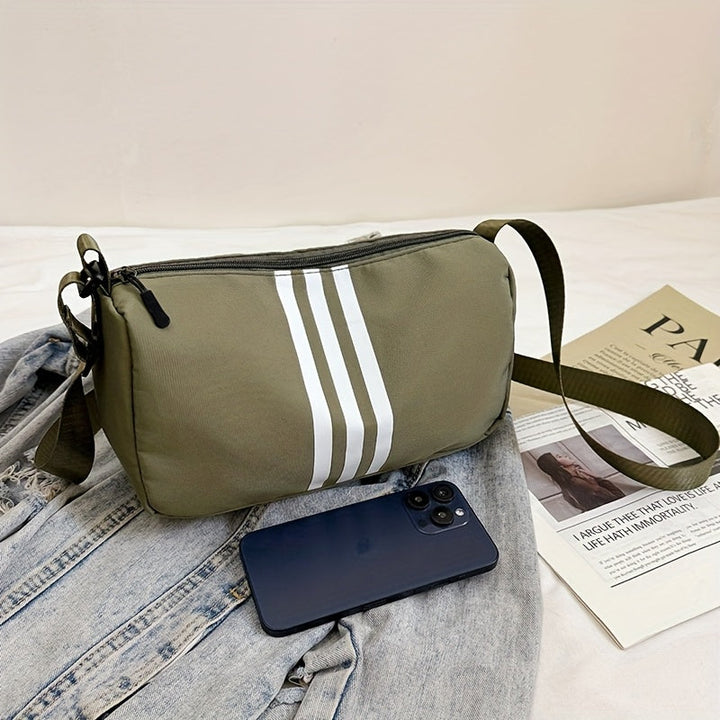 Borsa a Tracolla Casual a Righe da Donna