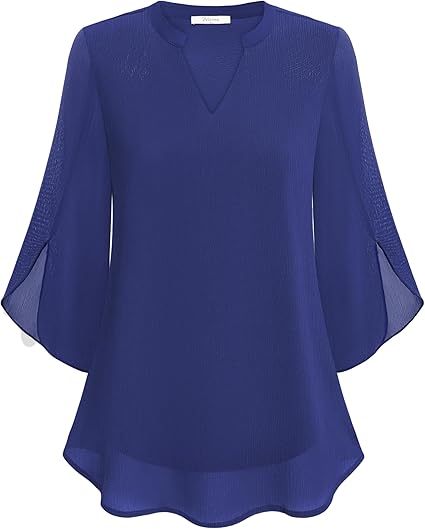 Petra – Blusa in Chiffon Svasata